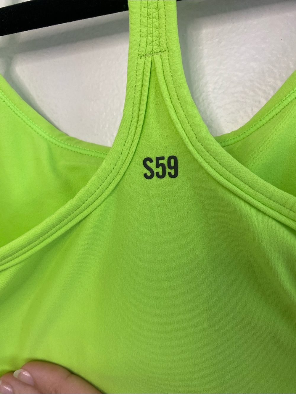 Splits59 NWT Airweight Tank Neon Lime Racerback Yoga Pilates Small - Picture 6 of 7